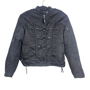 Xelement Women's Black Armored Motorcycle Jacket